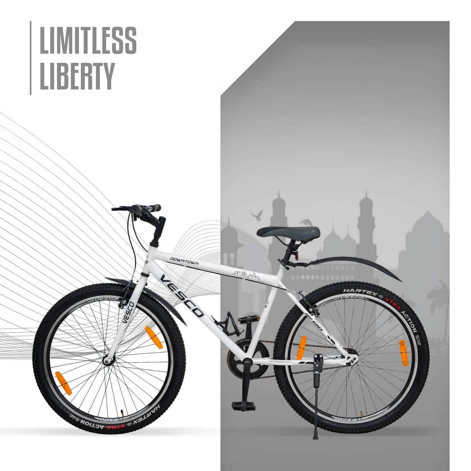 26T White Downtown Hybrid Cycle - Image 6