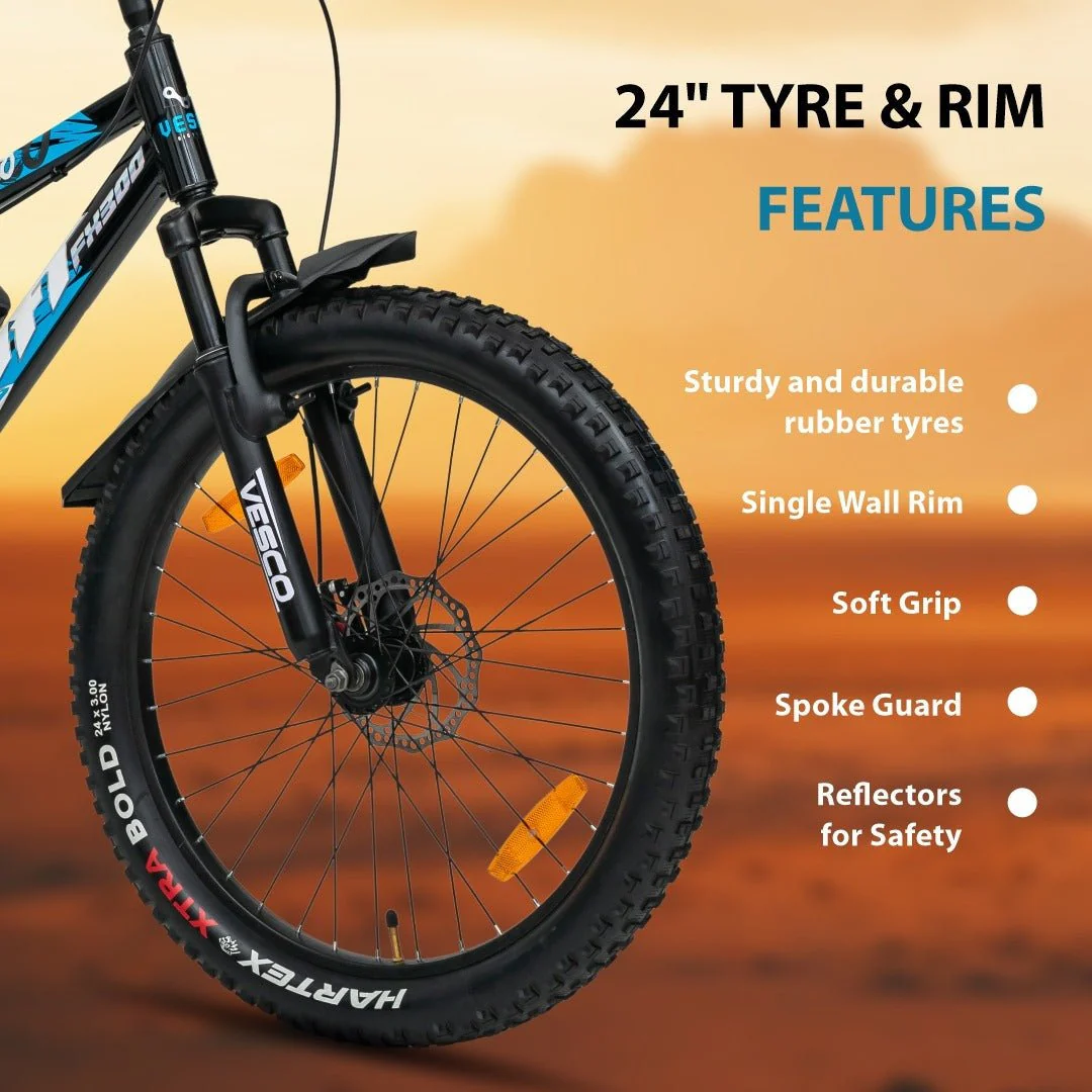 Drift FX-300 24T Cycle | Fat Tyre, Dual Discs Brakes, Front Suspension - Image 7